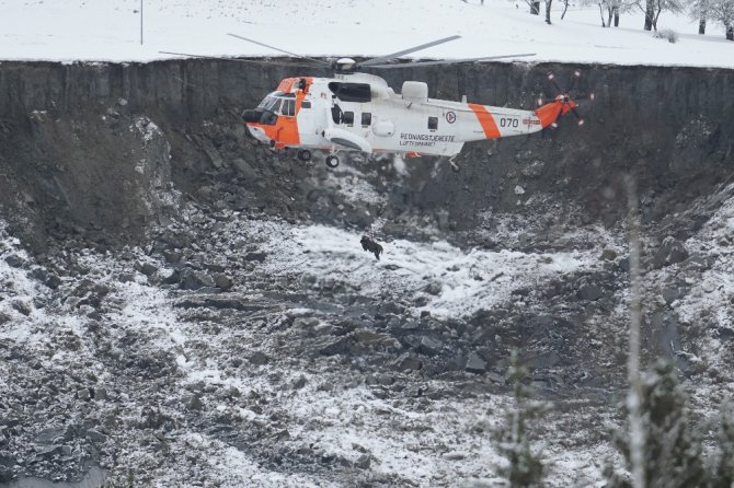 Norveç’teki Heyelanda 1 Kişinin Cansız Bedenine Ulaşıldı