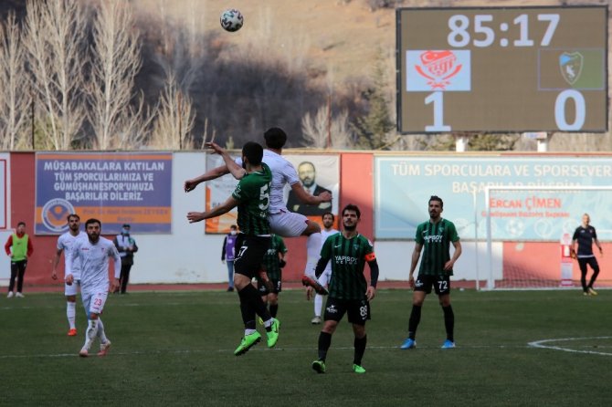 2. Lig: Gümüşhanespor: 1 - Kocaelispor: 0