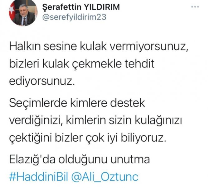 Chp Genel Başkan Yardımcısı Öztunç’a “Kulak Çekme” Tepkisi