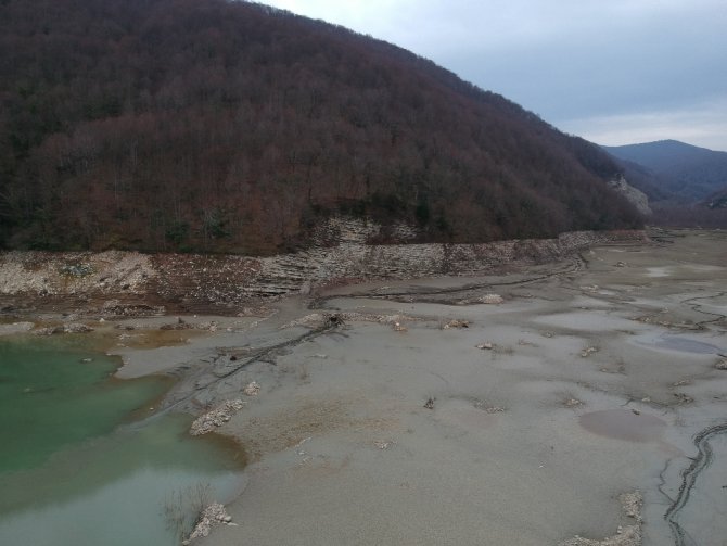 Sinop’un İçme Suyu Barajından Korkutan Görüntü