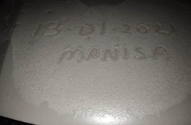 Manisa’ya Yılın İlk Karı Yağdı