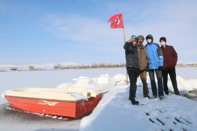 Sivas’ta Sibirya Soğukları, Ulaş Gölü Dondu