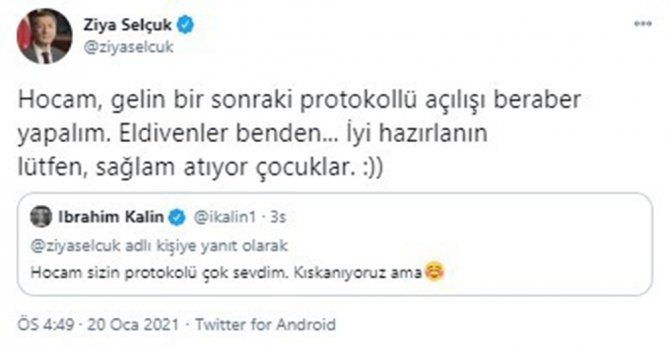 Bakan Selçuk’tan İbrahim Kalın’a Yanıt: "Hocam, Gelin Bir Sonraki Protokollü Açılışı Beraber Yapalım"