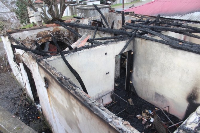 Giresun’da Çıkan Yangında Yaşlı Adamı Komşuları Kurtardı