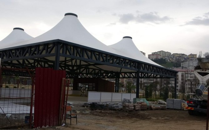 Trabzon Millet Bahçesi Son Şeklini Almaya Başladı