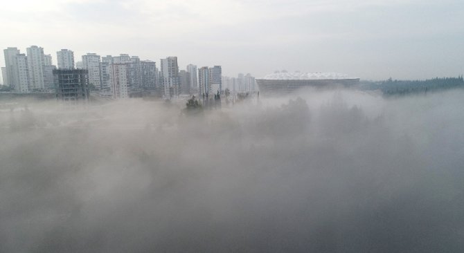 Adana’daki Sis Denizi Hayran Bıraktı