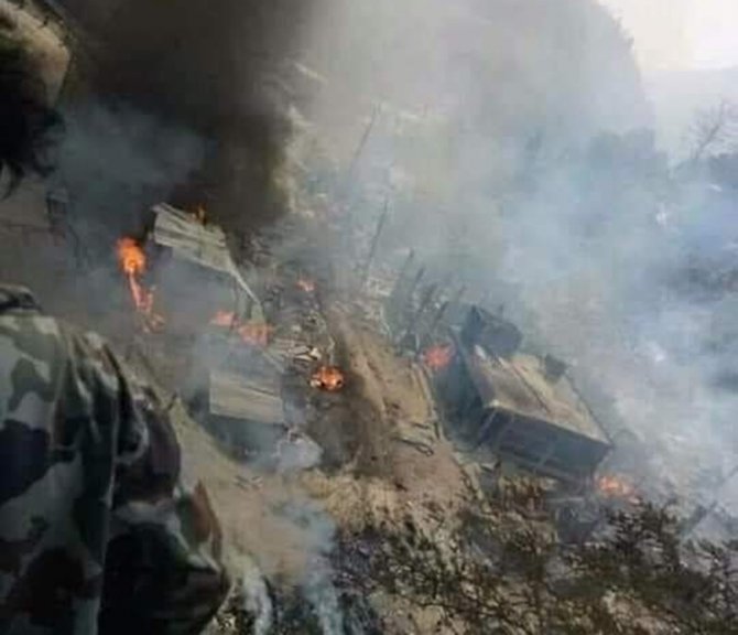 Nepal’de Büyük Yangın: 40 Ev Yandı