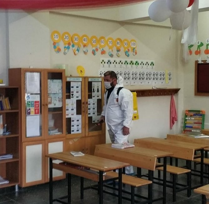 Giresun’daki Okullar Dezenfekte Edildi