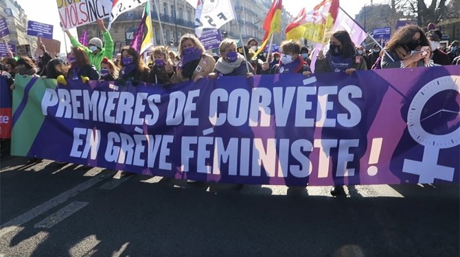 Fransa’da 8 Mart’ta Kadınlardan Grev