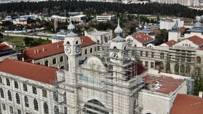 Mekteb-i Tıbbiye-i Şahane’deki Restorasyon Çalışmaları Havadan Görüntülendi