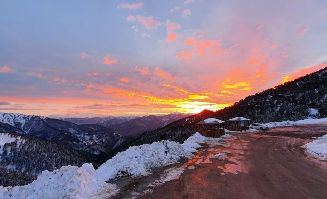 Zigana Dağında Muhteşem Günbatımı Manzaraları