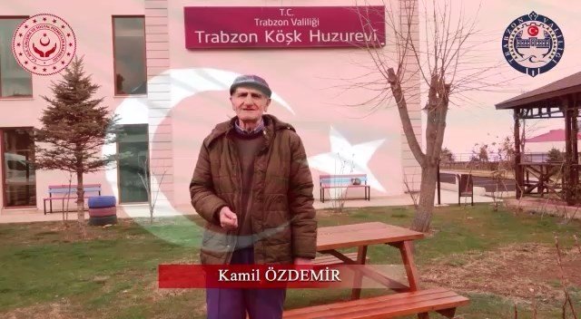 Trabzon Huzurevi Sakinlerinden Anlamlı Mesaj