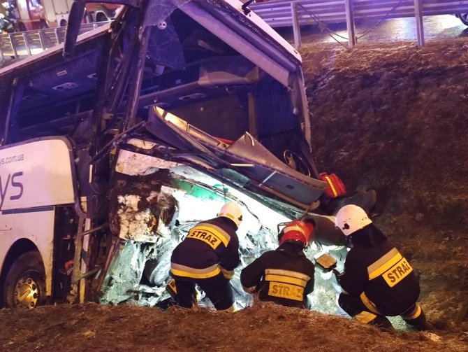 Polonya’da Ukraynalıları Taşıyan Otobüs Kaza Yaptı: 1 Ölü, 4 Yaralı