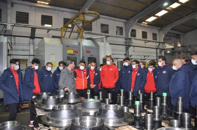 Hekimoğlu Trabzon Fk, Hekimoğlu Döküm Fabrikası’nı Gezdi