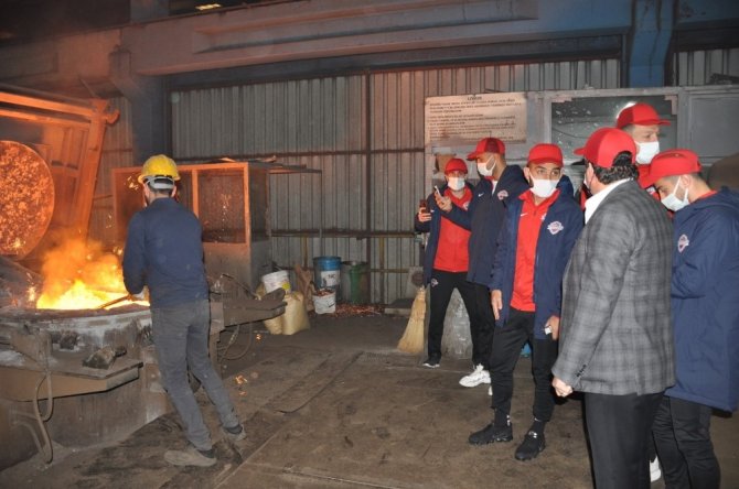 Hekimoğlu Trabzon Fk, Hekimoğlu Döküm Fabrikası’nı Gezdi