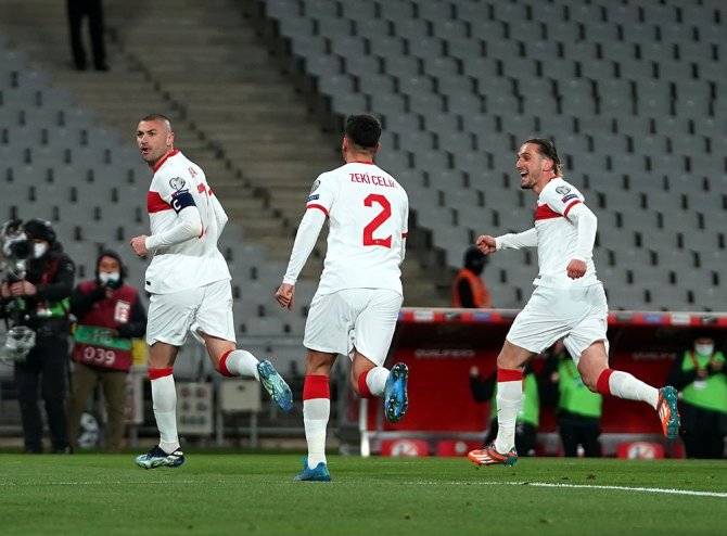 2022 Fıfa Dünya Kupası Elemeleri: Türkiye: 2 - Hollanda: 0 (İlk Yarı)