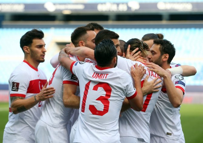 2022 Fıfa Dünya Kupası Elemeleri: Norveç: 0 - Türkiye: 2 (İlk Yarı)