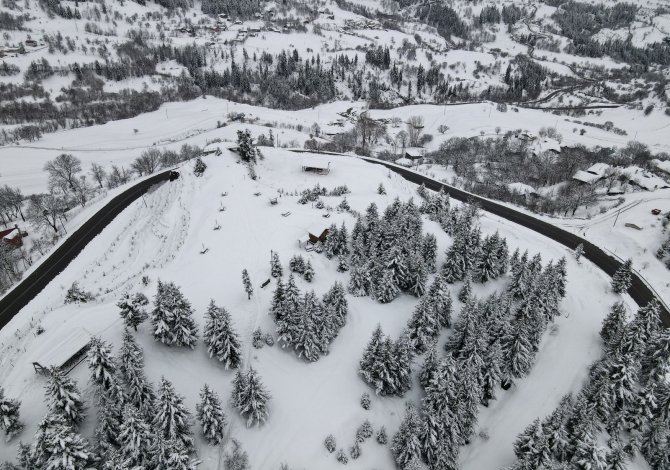 Sakin Şehir Şavşat’tan Kartpostallık Kar Manzaraları