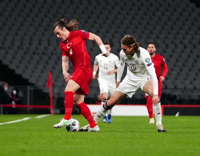 2022 Fıfa Dünya Kupası Avrupa Elemeleri: Türkiye: 2 - Letonya: 1 (İlk Yarı)