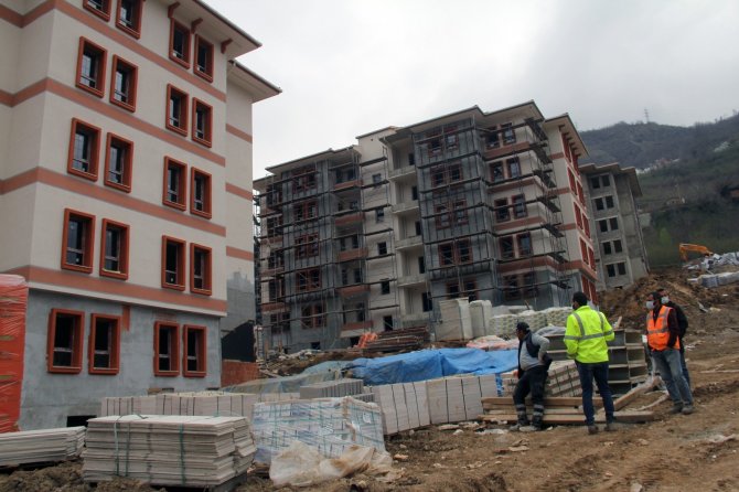 Giresun’un Dereli İlçesinde Selden Zarar Gören Afetzedeler İçin Konut Yapım Çalışmalarında Sona Gelindi