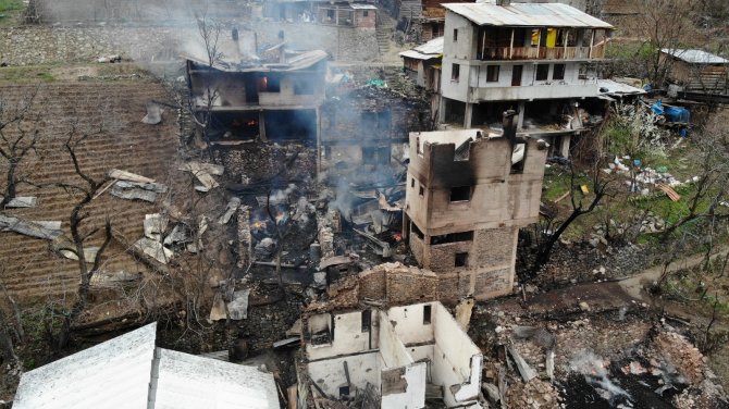 Artvin’de Yangının Boyutu Gün Ağarınca Ortaya Çıktı