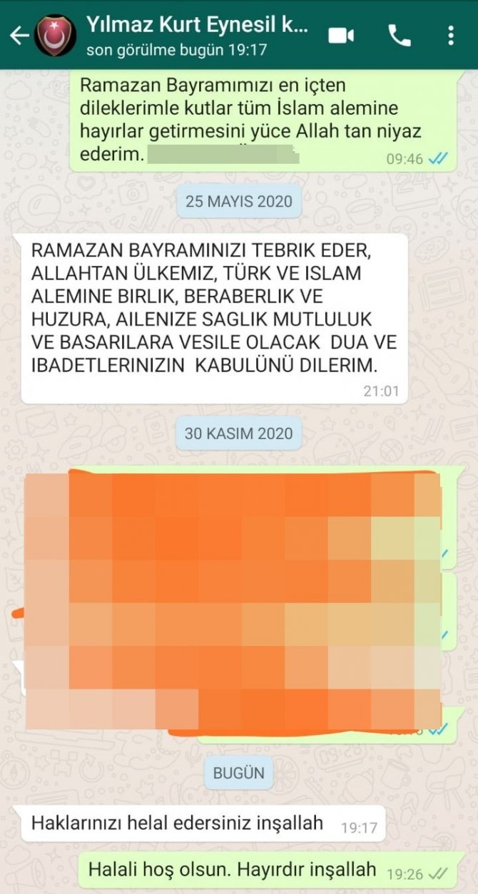 Ölmeden Önce Trabzon Ve Giresun’daki Dostlarına Mesaj Atıp Helallik İstemiş