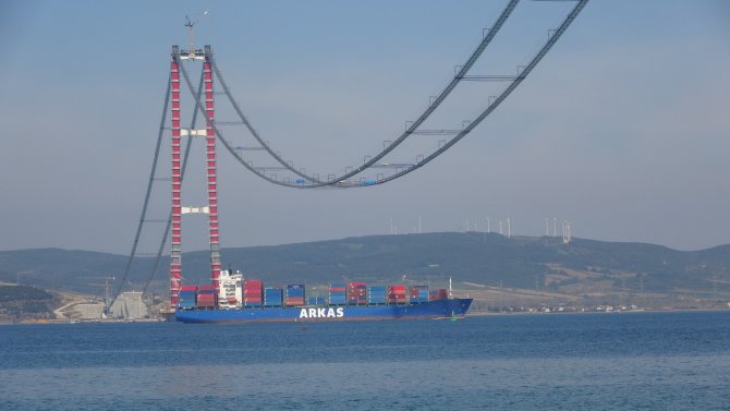 1915 Çanakkale Köprüsü’nde Ana Kabloların Montajı Tüm Hızıyla Devam Ediyor