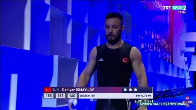 Daniyar Ismailov, Avrupa Halter Şampiyonası’nda Altın Madalyayı Rekorla Kazandı