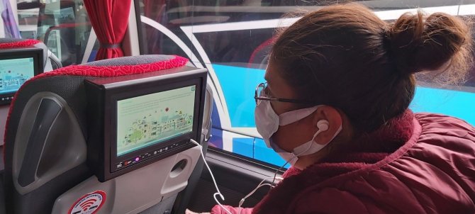 Afad’tan Otobüsle Seyahat Eden Yolculara Videolu Afet Farkındalık Eğitimi