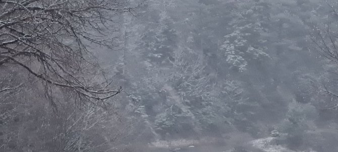 Karabük’te Nisan Ayında Kar Sürprizi