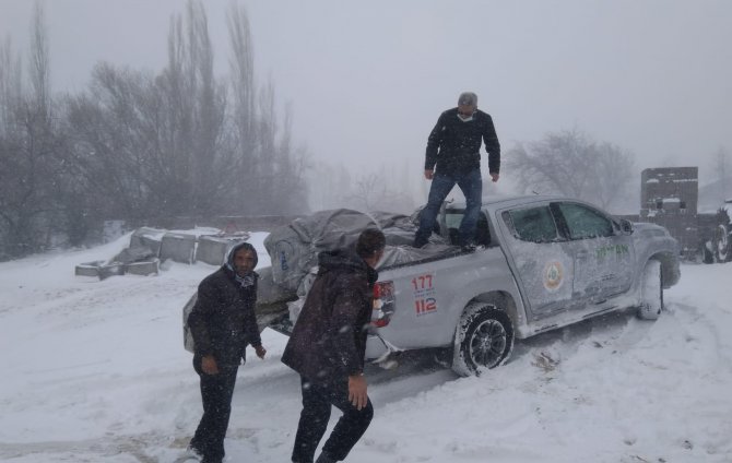 Aksaray’da Olumsuz Hava Koşulları Nedeniyle Mahsur Kalan 117 Vatandaş Kurtarıldı