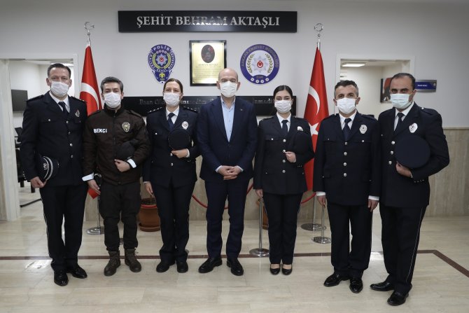 İçişleri Bakanı Soylu, Şehit Behram Aktaşlı Polis Merkezi Amirliğini Ziyaret Etti