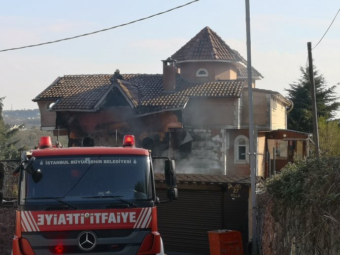 Beykoz’da Korkutan Villa Yangını