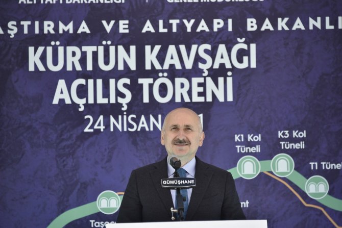 Kürtün Ayrım Kavşağı Ve Tüneli Törenle Hizmete Girdi