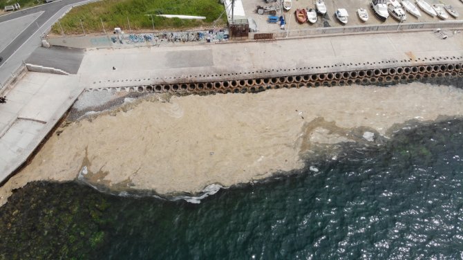 Caddebostan Sahili’nde Deniz Salyası Tedirginliği Artarak Devam Ediyor