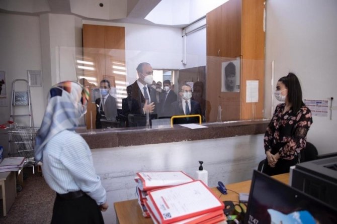 Bakan Gül’den Ankara Adliyesinde Salgın Tedbirlerini İnceledi
