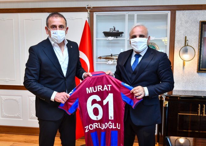 Trabzonspor Teknik Direktörü Avcı’dan Başkan Zorluoğlu’na Ziyaret