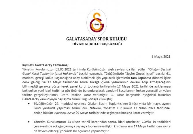 "Seçimin Belirlenen Tarihte Yapılmasına Engel Bir Hal Bulunmamaktadır"