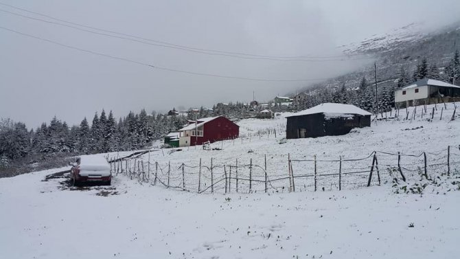 Doğu Karadeniz’de Mayıs’ta Yaylalarda Kar Süprizi