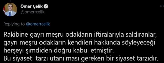 Ak Parti Sözcüsü Çelik: Şiddetle Kınıyoruz