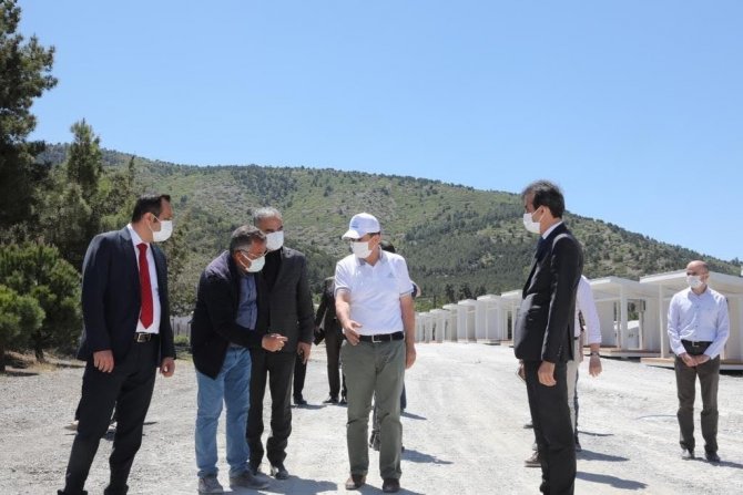 Vali Arslantaş, Salda Gölü’nde İncelemelerde Bulundu