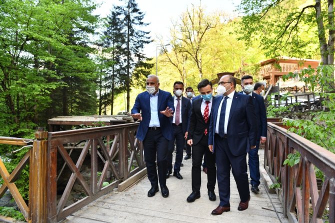 Sümela Manastırı’nda İncelemelerde Bulundular