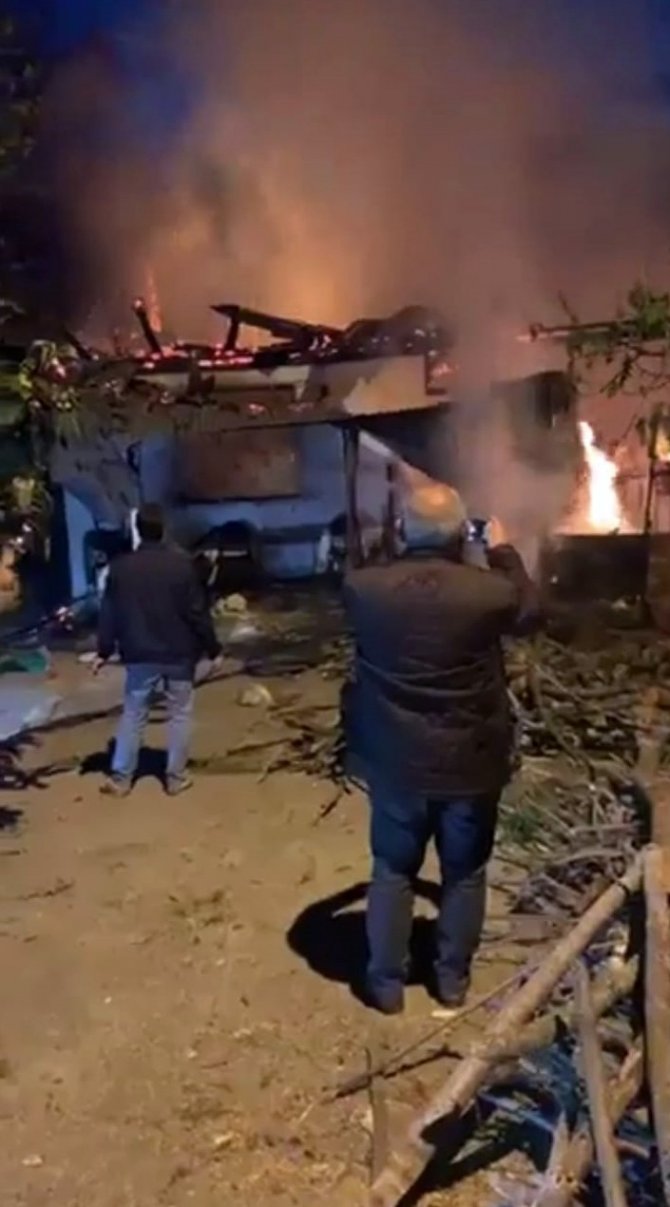 Trabzon’da Yangın