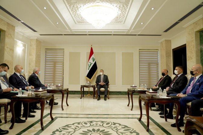 Filistin Dışişleri Bakanı Al-maliki, Irak Başbakanı El-kazımi İle Görüştü