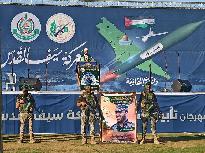 Hamas, Gazze Şeridi’nde Hayatını Kaybedenler Adına Toplu Anma Töreni Düzenledi