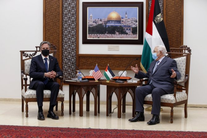Abd Dışişleri Bakanı Blinken, Filistin Devlet Başkanı Abbas’la Bir Araya Geldi