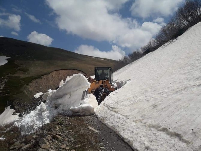 Artvin’de Mayıs Ayında Yaylalarda Karla Mücadele