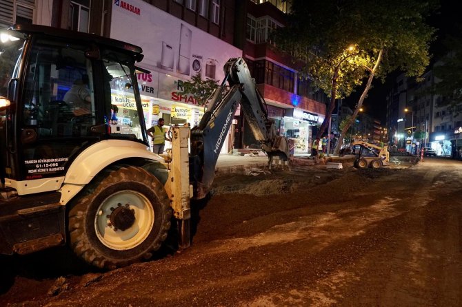 Trabzon’da Kent Merkezindeki Alt Yapı Çalışmalarında Sona Geliniyor