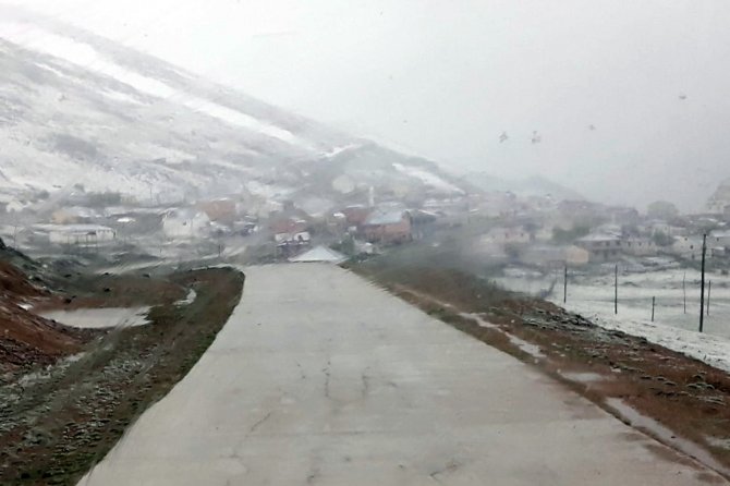Gümüşhane’ye Haziran Ayında Kar Yağdı