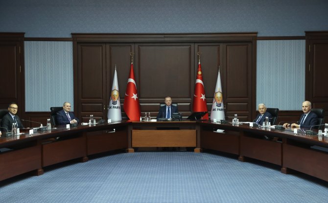 Cumhurbaşkanı Erdoğan, Yeni Azerbaycan Partisi Heyetini Kabul Etti